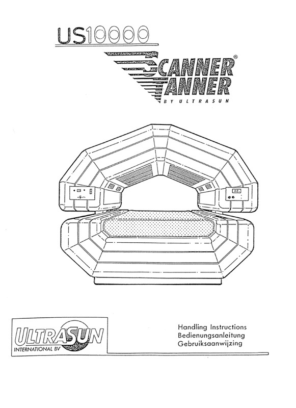 Ultrasun 10,000 Scanner Tanner - Bed Manual