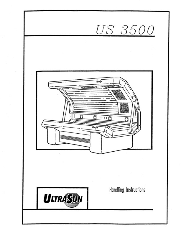 Ultrasun 3500 (1994) - Bed Manual