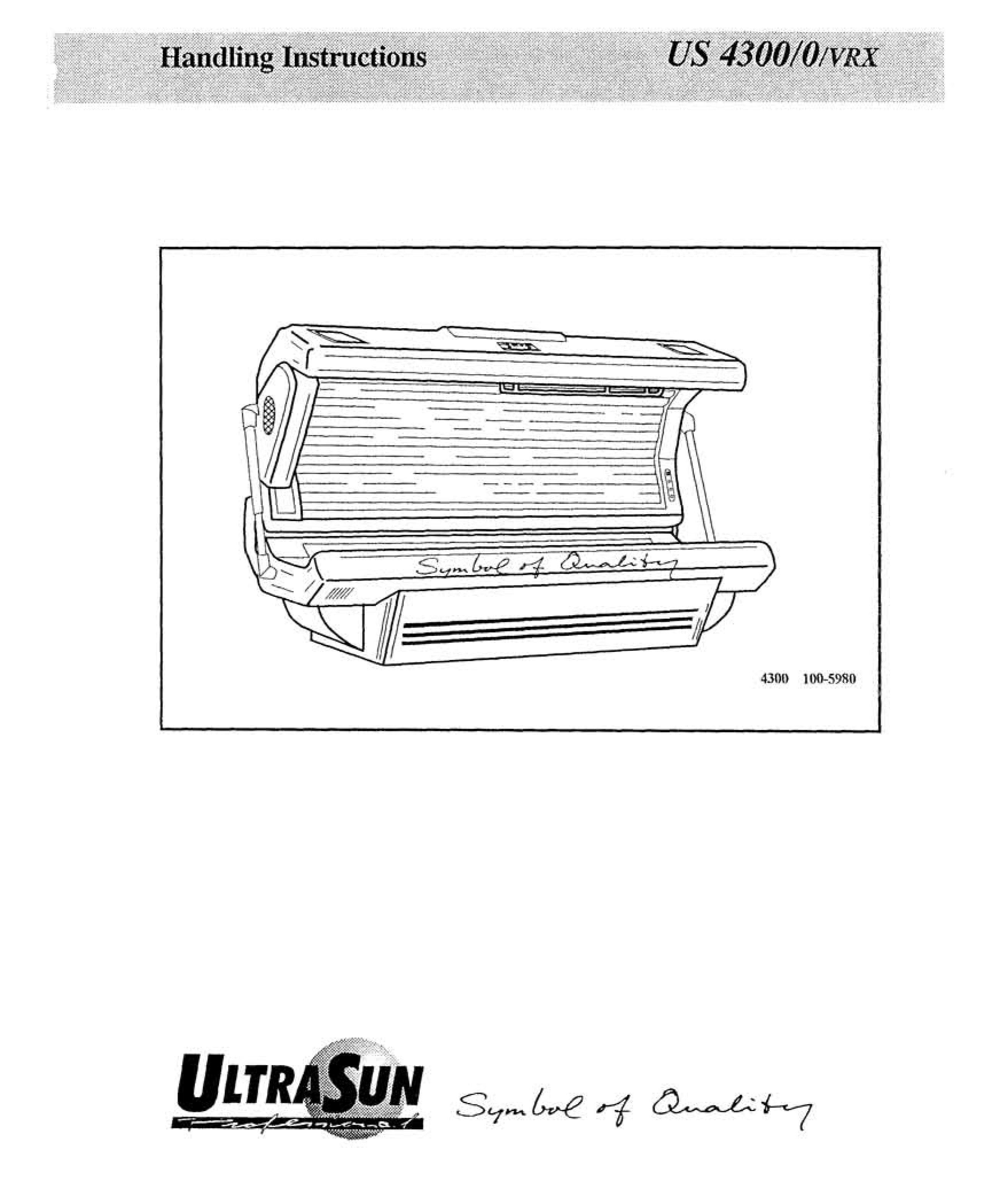 Ultrasun 4300 (08-1995) - Bed Manual