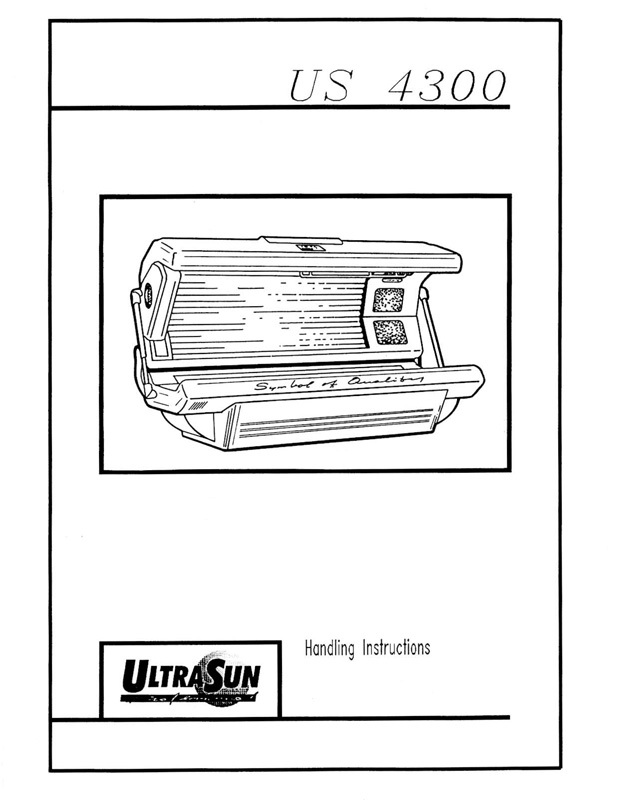 Ultrasun 4300 and 5000 (1996) - Bed Manual