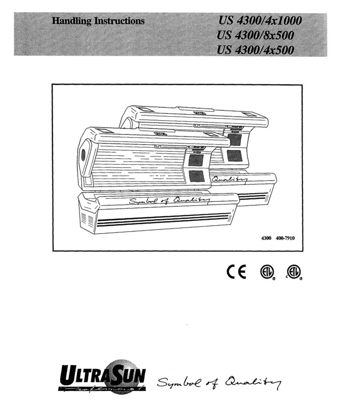 Ultrasun 4300 (1997) - Bed Manual