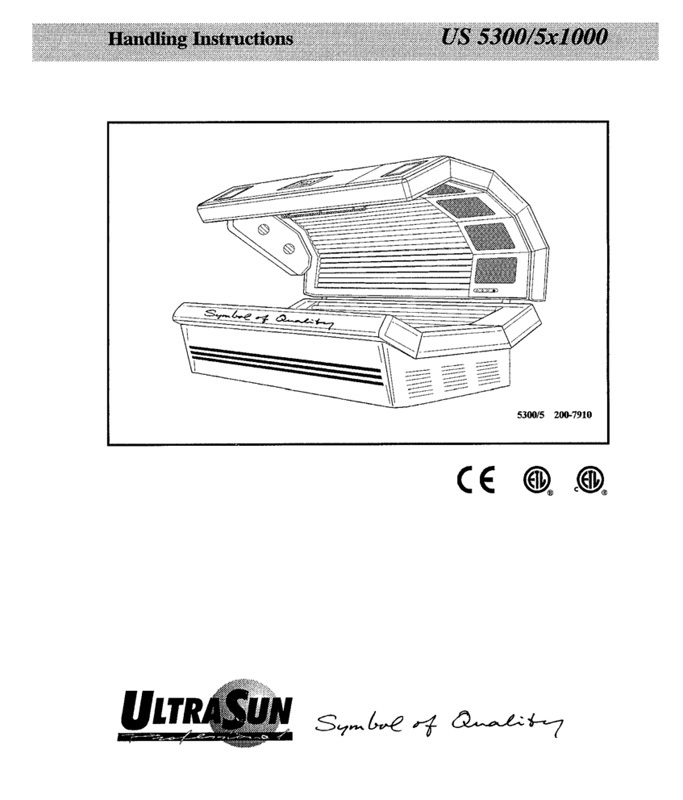 Ultrasun 5300 (1997) - Bed Manual
