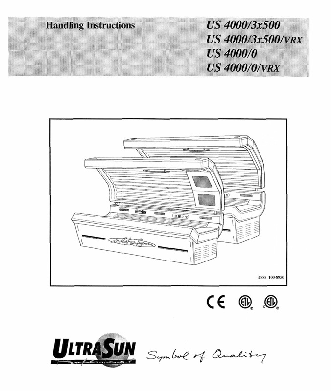 Ultrasun 4000 (1998) - Bed Manual
