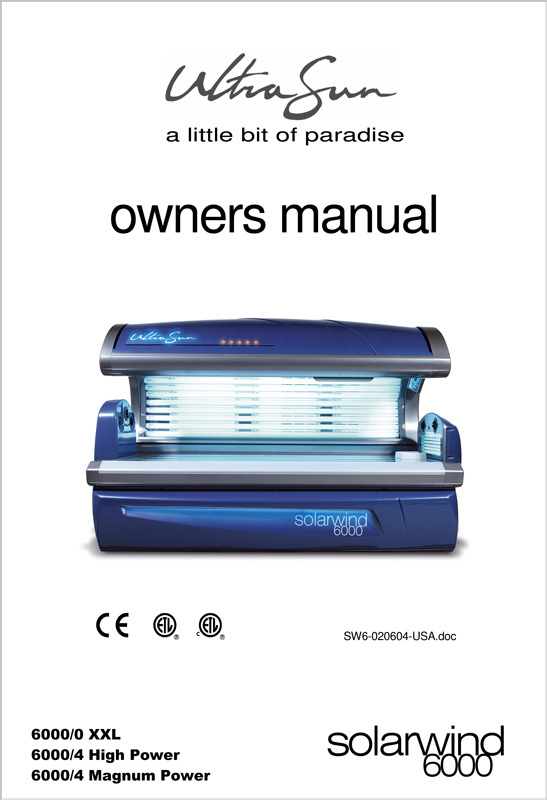 Ultrasun SolarWind 6000 (2004) - Bed Manual