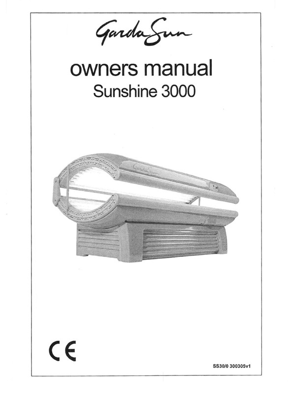 Gardasun Sunshine 3000 (03-2005) - Bed Manual