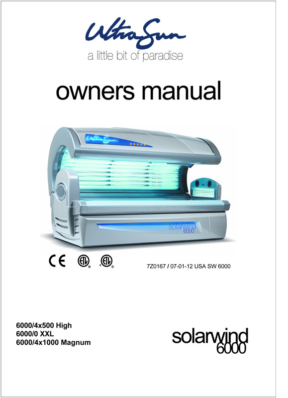 Ultrasun SolarWind 6000 (2007) - Bed Manual