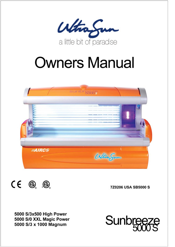 Ultrasun SunBreeze 5000 S+ (2007) - Bed Manual