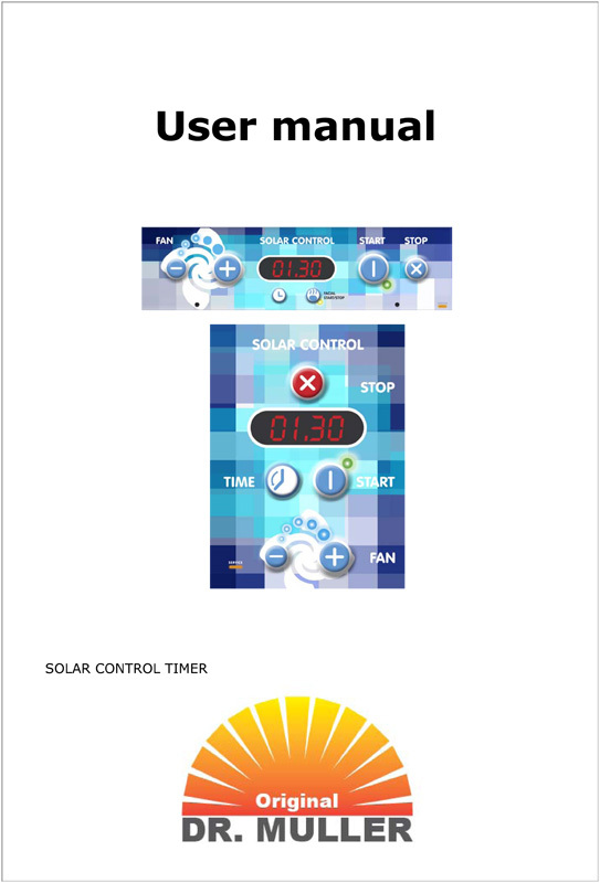Dr. Muller SolarControl - User Manual