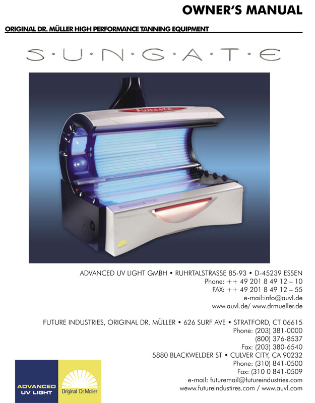 Original Dr. Muller Sungate (v1) - Bed Manual