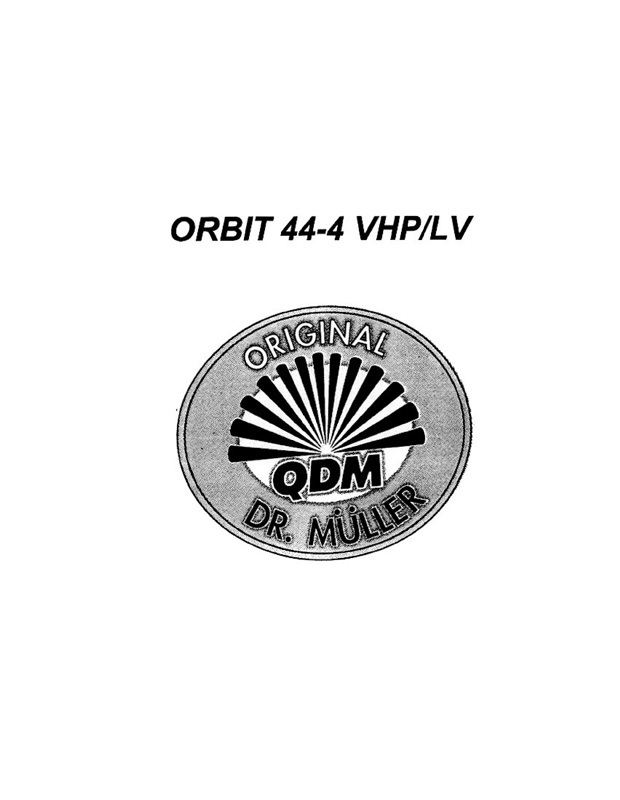 Dr. Muller Orbit 44-4 VHP/LV (1994) - Bed Manual