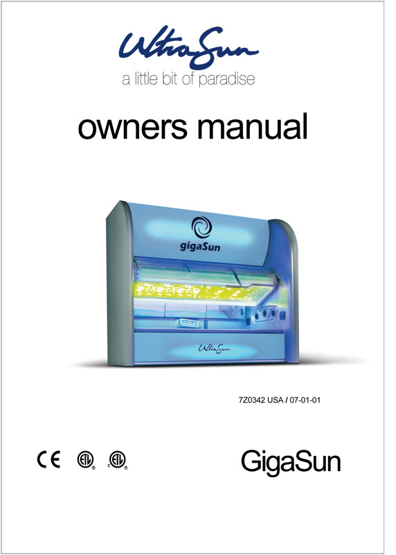 Ultrasun Gigasun - Bed Manual