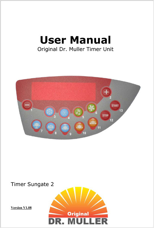 Original Dr. Muller Sungate v2 - User Manual