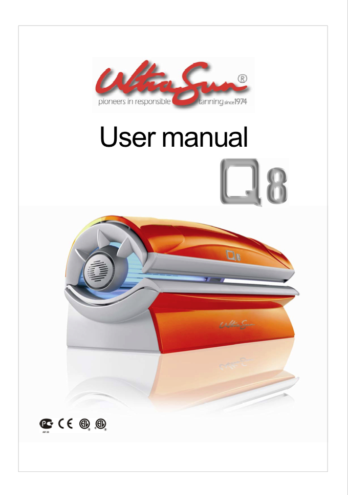 Ultrasun Q8 - Bed Manual & Supplement