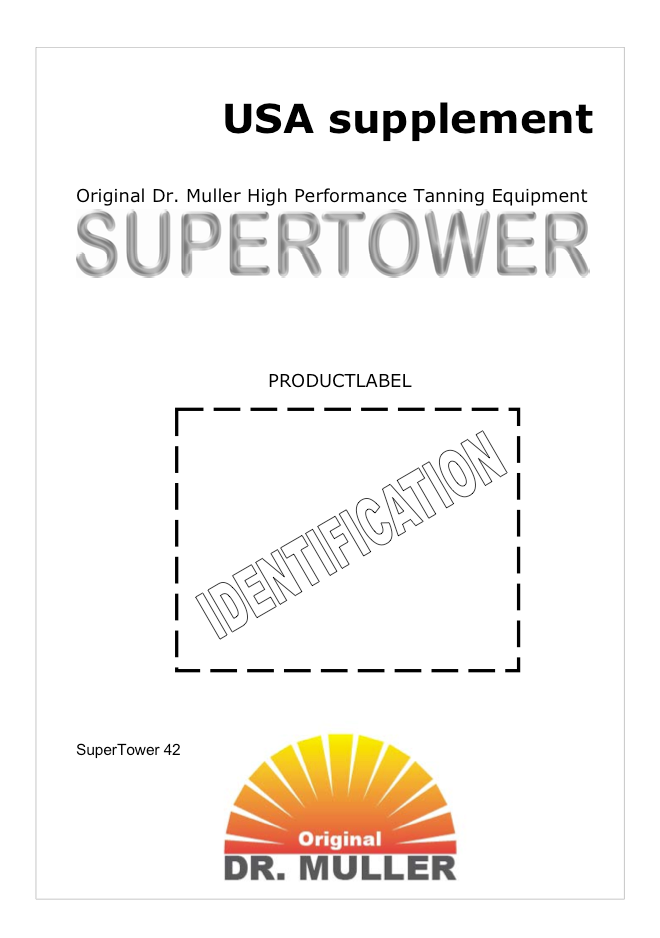 Dr. Muller SuperTower 42 Standup - Bed Manual & Supplement