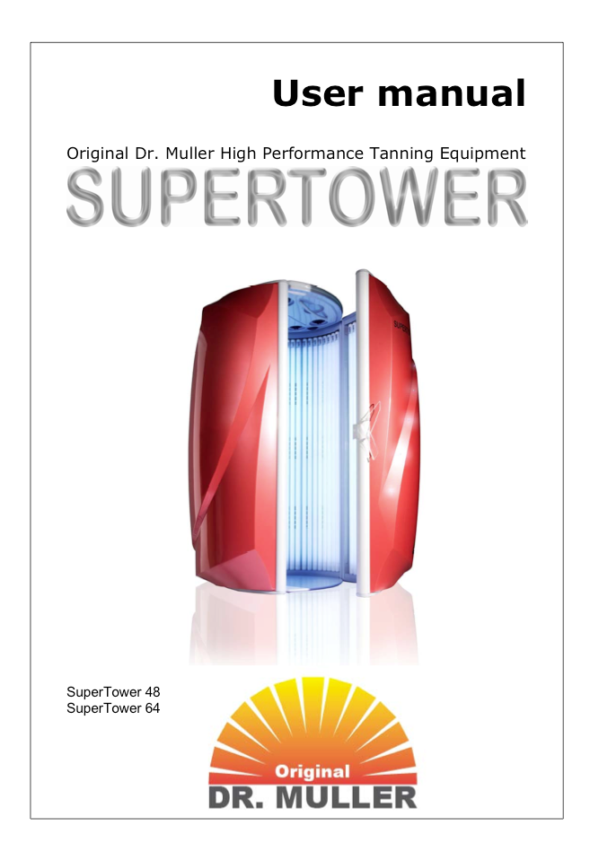 Dr. Muller SuperTower 48 & 64 Standup - Bed Manual & Supplement