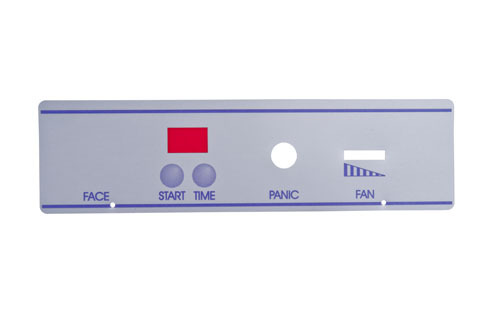 Timer Faceplate - Foil Sticker (Rectangular) SunnySilver